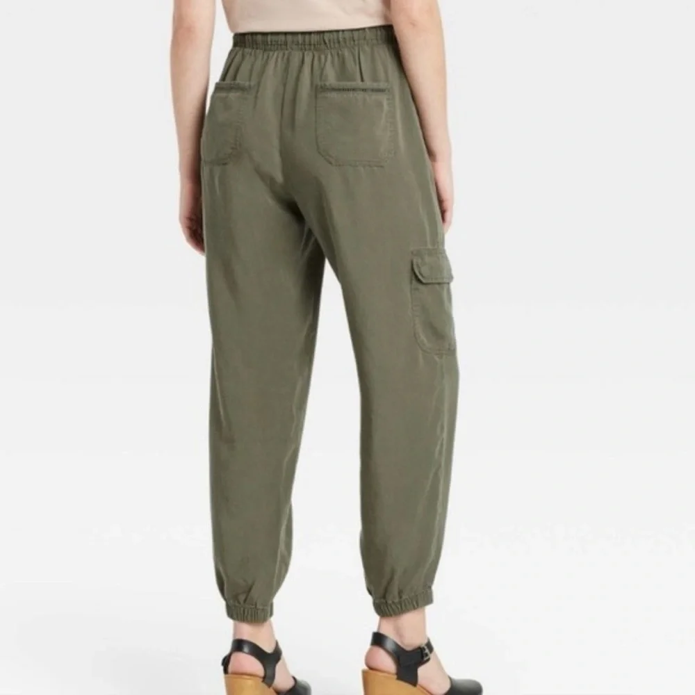 Olive Green Cargo Jogger Pants | Knox Rose | Sz Small - Picture 2 of 9